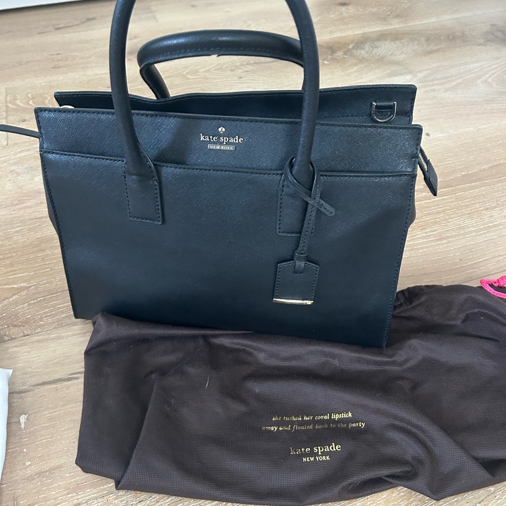 Kate Spade Black Leather Tote